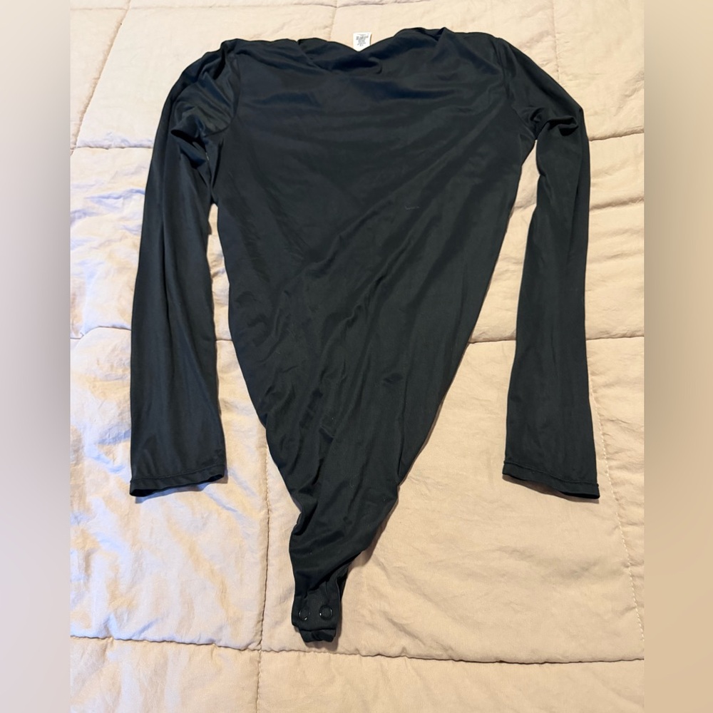 Victoria's Secret Black Long Sleeve Bodysuit